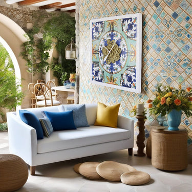 ITALY LINE WALL CLOCK SQUARE 36 INCH MAIORI