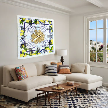 ITALY LINE WALL CLOCK SQUARE 36 INCH SORRENTO