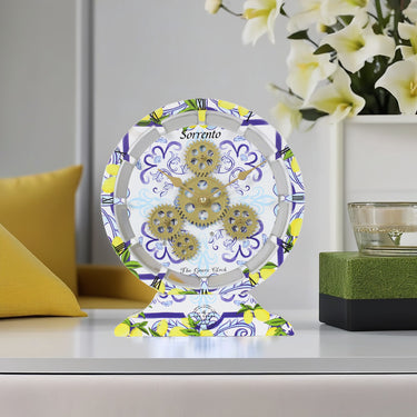 ITALY LINE DESK CLOCK ROUND (HYBRID WALL) 10 INCH SORRENTO