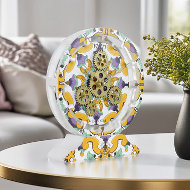 ITALY LINE DESK CLOCK ROUND (HYBRID WALL) 10 INCH VIETRI