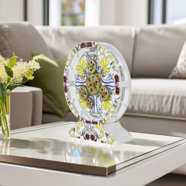 ITALY LINE DESK CLOCK ROUND (HYBRID WALL) 10 INCH POSITANO