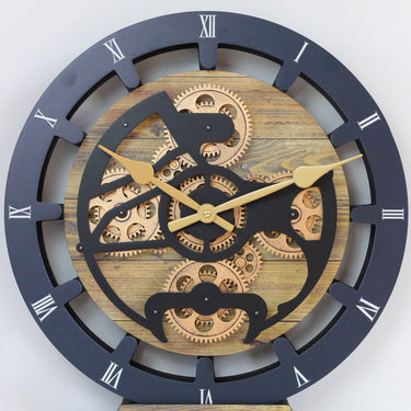 MANTEL/WALL CLOCK 16 INCH (HYBRID) GOLD ANTIQUE