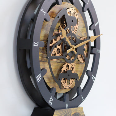 MANTEL/WALL CLOCK 16 INCH (HYBRID) GOLD ANTIQUE
