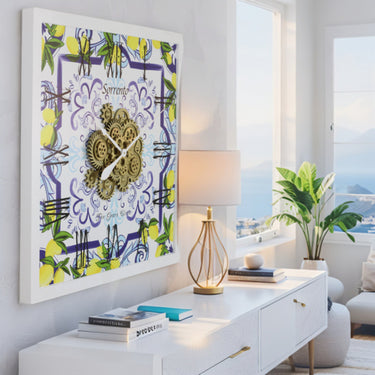 ITALY LINE WALL CLOCK SQUARE 36 INCH SORRENTO