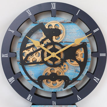 MANTEL/WALL CLOCK 16 INCH (HYBRID) OCEAN BLUE