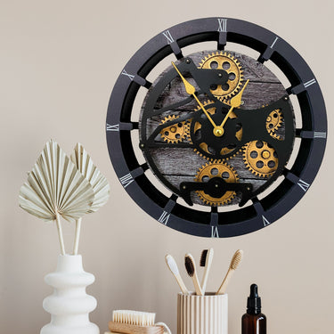 MANTEL/WALL CLOCK 16 INCH (HYBRID) CARBON GREY