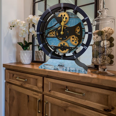 MANTEL/WALL CLOCK 16 INCH (HYBRID) AQUA GREEN