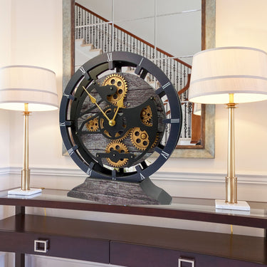 MANTEL/WALL CLOCK 16 INCH (HYBRID) CARBON GREY