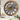 WALL CLOCK 24 INCH WOOD & STONE