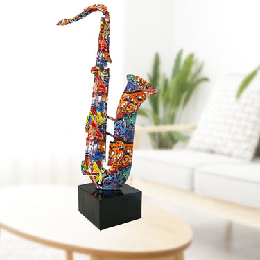 RESIN SCULPTURE SAXOPHONE