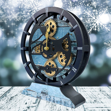 DESK-WALL CLOCK 10 INCH AQUA GREEN