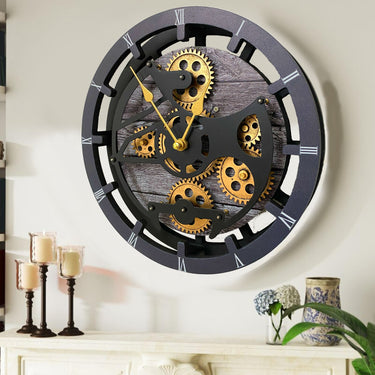 MANTEL/WALL CLOCK 16 INCH (HYBRID) CARBON GREY