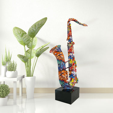 RESIN SCULPTURE SAXOPHONE