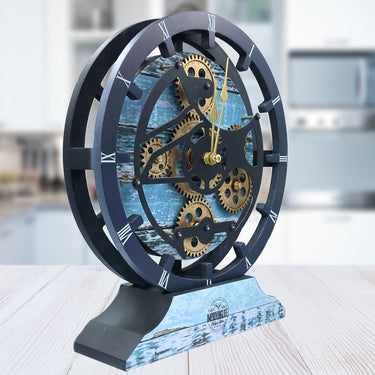 DESK-WALL CLOCK 10 INCH AQUA GREEN