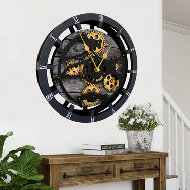 MANTEL/WALL CLOCK 16 INCH (HYBRID) CARBON GREY