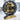 DESK-WALL CLOCK 10 INCH GOLD ANTIQUE