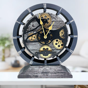 DESK-WALL CLOCK 10 INCH CARBON GREY
