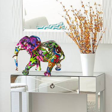 RESIN SCULPTURE ELEPHANT AFRICAN