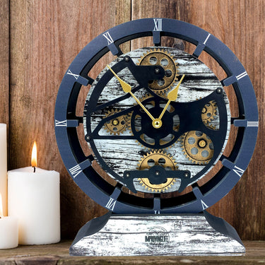 DESK-WALL CLOCK 10 INCH GREY & WHITE