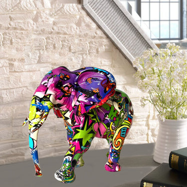 RESIN SCULPTURE ELEPHANT AFRICAN