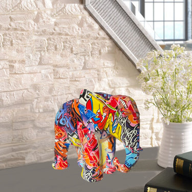 RESIN SCULPTURE ELEPHANT ASIAN