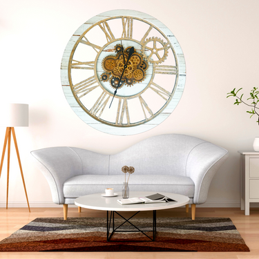 WALL CLOCK 36 INCH DESERT BEIGE
