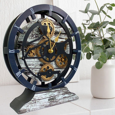 DESK-WALL CLOCK 10 INCH GREY & WHITE