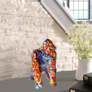 SCULPTURE EN RÉSINE CHIEN AVEC LUNETTES DE SOLEIL