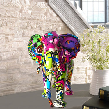 RESIN SCULPTURE ELEPHANT AFRICAN