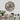 WALL CLOCK 24 INCH WHITE FARMHOUSE