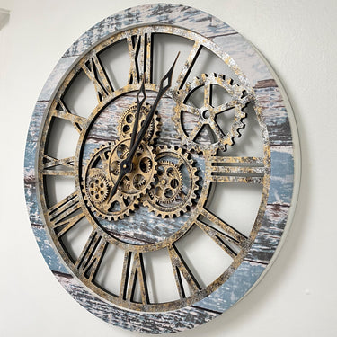 WALL CLOCK 24 INCH AQUA GREEN
