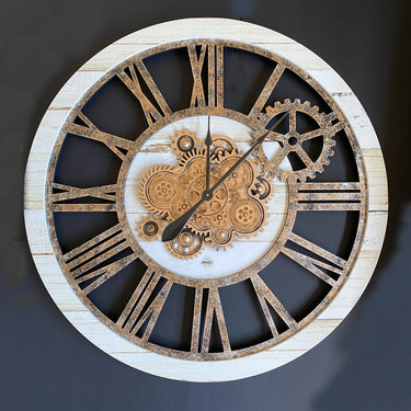 WALL CLOCK 36 INCH DESERT BEIGE