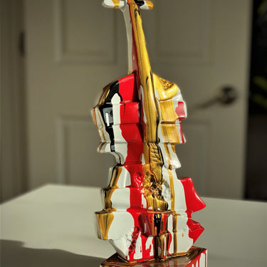 RESIN SCULPTURE VIOLIN