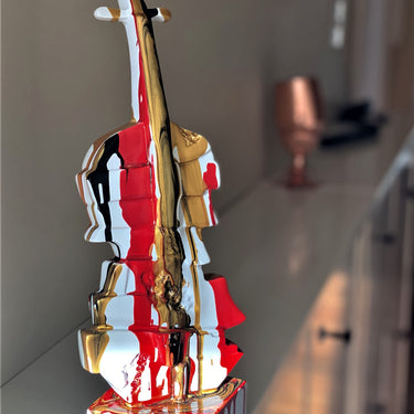 RESIN SCULPTURE VIOLIN