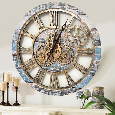 WALL CLOCK 24 INCH AQUA GREEN
