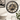 WALL CLOCK 24 INCH VINTAGE BLACK